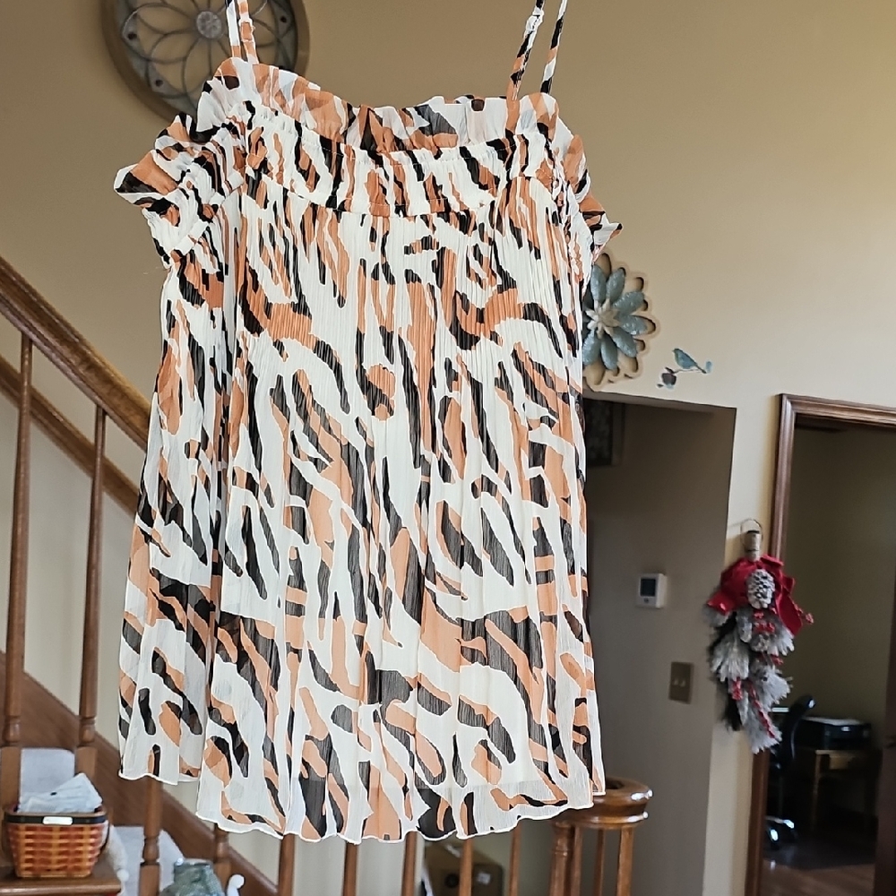 Nine West Multicolor Animal Print Cami Top
